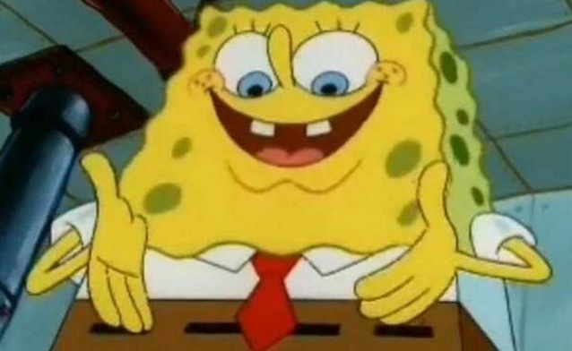 Spongbob suck D Blank Meme Template