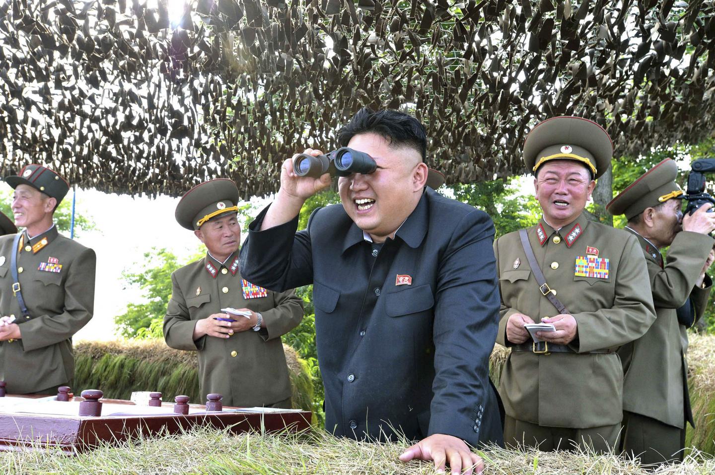 High Quality Kim Jong Un Loooking Blank Meme Template