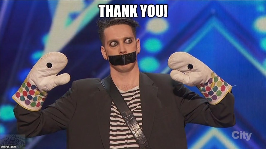 Speak no evil | THANK YOU! | image tagged in speak no evil | made w/ Imgflip meme maker
