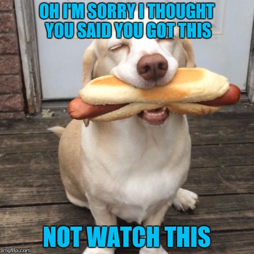 OH I'M SORRY I THOUGHT YOU SAID YOU GOT THIS NOT WATCH THIS | made w/ Imgflip meme maker