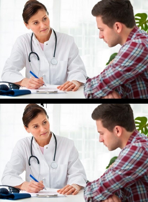High Quality doctor and patient Blank Meme Template