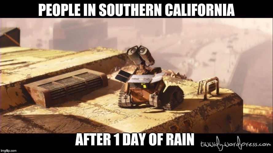 PEOPLE IN SOUTHERN CALIFORNIA AFTER 1 DAY OF RAIN | made w/ Imgflip meme maker