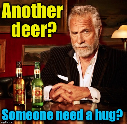Another deer? Someone need a hug? | made w/ Imgflip meme maker