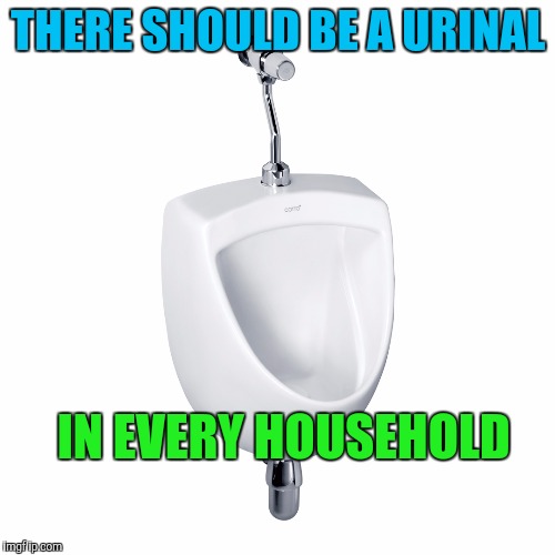 THERE SHOULD BE A URINAL IN EVERY HOUSEHOLD | made w/ Imgflip meme maker