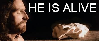 He Is Risen | HE IS ALIVE | image tagged in easter,jesus rising,resurrection | made w/ Imgflip meme maker
