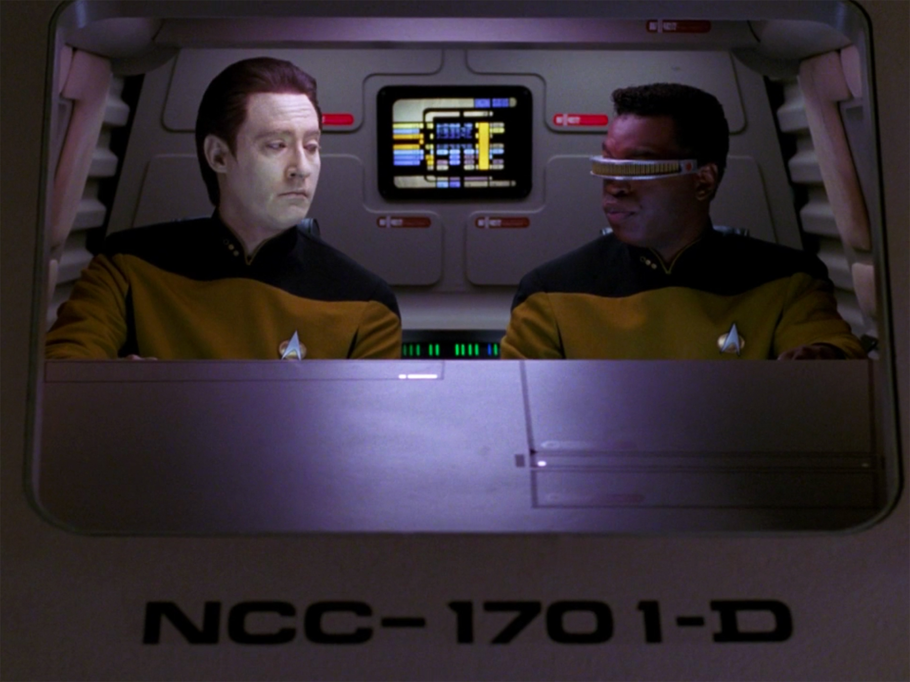 Data and Geordi Blank Meme Template