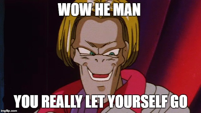 WOW HE MAN; YOU REALLY LET YOURSELF GO | image tagged in stupid,he-man | made w/ Imgflip meme maker