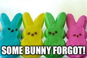 SOME BUNNY FORGOT! | made w/ Imgflip meme maker