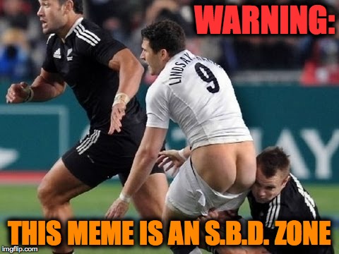 Does Not Stand For Soccer Bare Derriere Zone | WARNING:; THIS MEME IS AN S.B.D. ZONE | image tagged in chili dog repeating | made w/ Imgflip meme maker