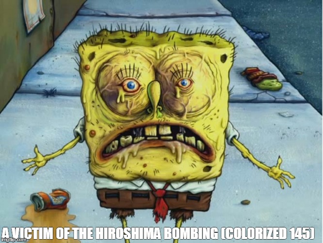 WW2 COLORIZED | A VICTIM OF THE HIROSHIMA BOMBING (COLORIZED 145) | image tagged in ww2 | made w/ Imgflip meme maker