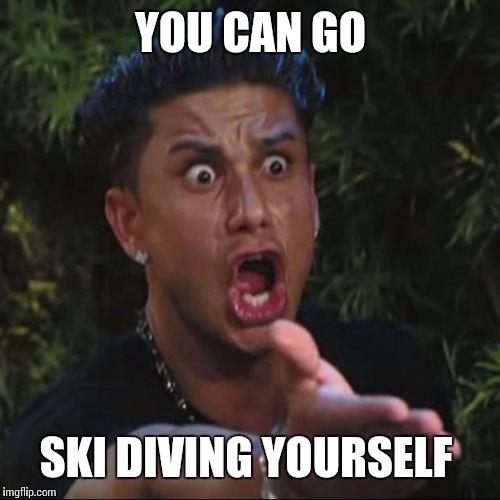 YOU CAN GO SKI DIVING YOURSELF | made w/ Imgflip meme maker