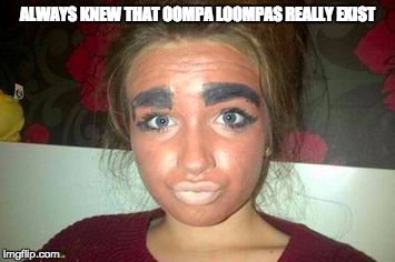 Or is it Trump's Daughter? | ALWAYS KNEW THAT OOMPA LOOMPAS REALLY EXIST | image tagged in oompa loompa,charlie and the chocolate factory,donald trump approves | made w/ Imgflip meme maker