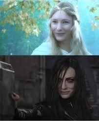 High Quality galadriel hela Blank Meme Template