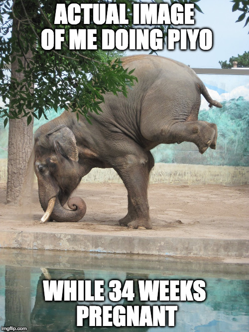 ACTUAL IMAGE OF ME
DOING PIYO; WHILE 34 WEEKS PREGNANT | image tagged in piyo | made w/ Imgflip meme maker