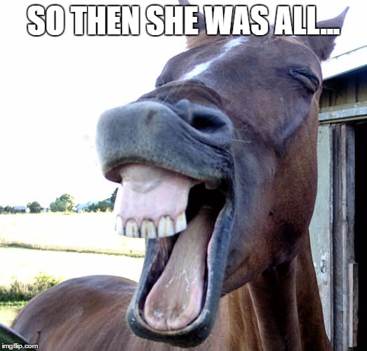 BAD HORSE | SO THEN SHE WAS ALL... | image tagged in trojan horse,sexy horse | made w/ Imgflip meme maker