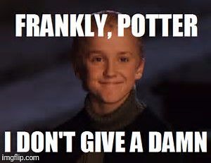 This isn't mine I found it on Quotev but it's really bleeping funny | image tagged in harry potter | made w/ Imgflip meme maker