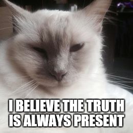 I BELIEVE THE TRUTH IS ALWAYS PRESENT | made w/ Imgflip meme maker