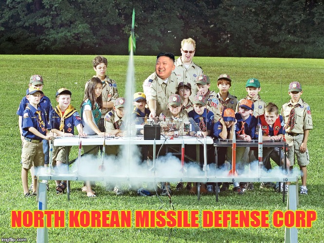 NORTH KOREAN MISSILE DEFENSE CORP | image tagged in model rockets | made w/ Imgflip meme maker