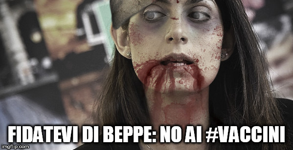 FIDATEVI DI BEPPE: NO AI #VACCINI | image tagged in funny memes,meme,italy | made w/ Imgflip meme maker