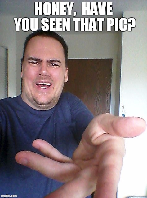 wow! | HONEY,  HAVE YOU SEEN THAT PIC? | image tagged in wow | made w/ Imgflip meme maker