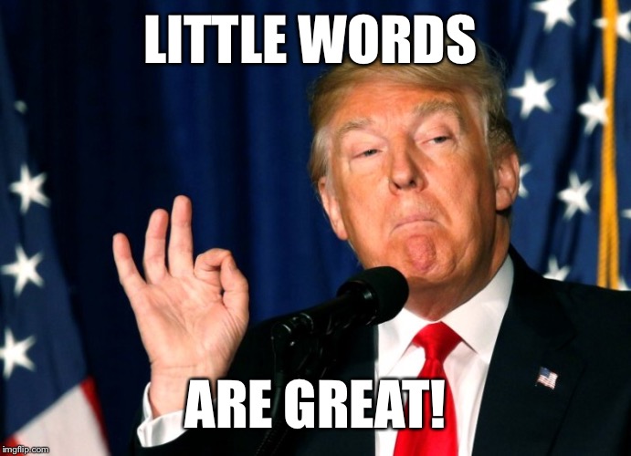 LITTLE WORDS ARE GREAT! | made w/ Imgflip meme maker