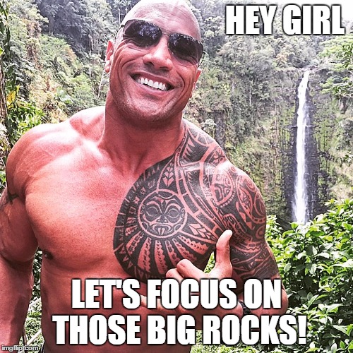 Dwayne Johnson | HEY GIRL; LET'S FOCUS ON THOSE BIG ROCKS! | image tagged in dwayne johnson | made w/ Imgflip meme maker