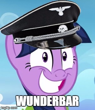 Wunderbar | WUNDERBAR | image tagged in mlp,nazi,twilight sparkle | made w/ Imgflip meme maker