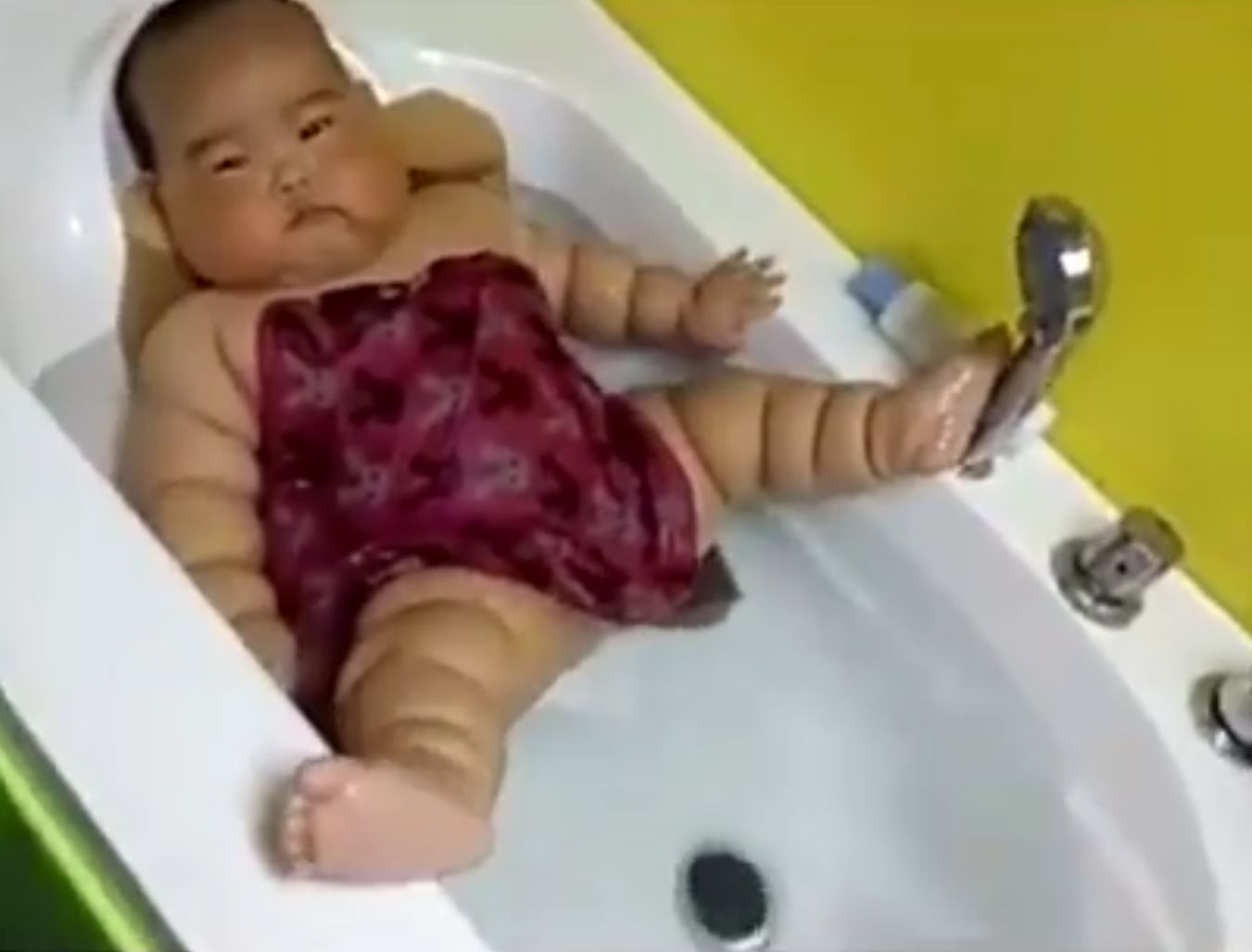High Quality Fat Asian Baby Blank Meme Template