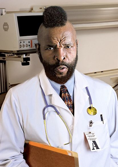 High Quality mr t doctor Blank Meme Template