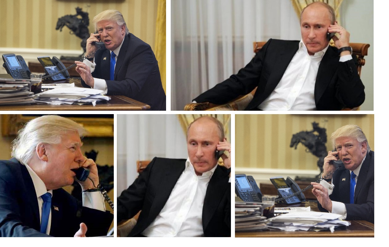 Trump calls Putin Blank Meme Template