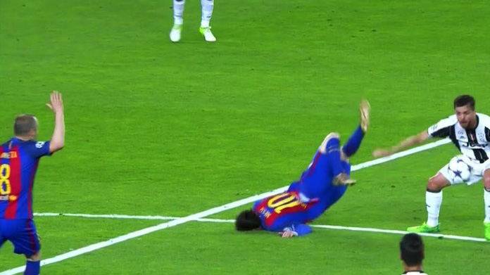 High Quality MESSI DOWN Blank Meme Template