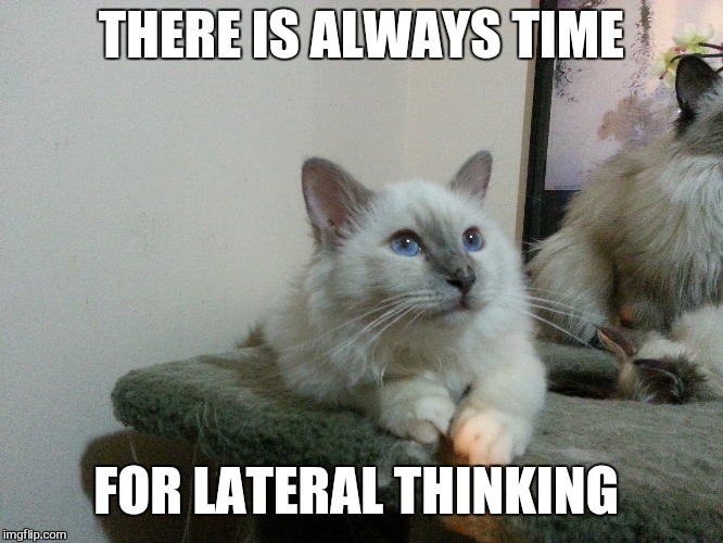 THERE IS ALWAYS TIME FOR LATERAL THINKING | made w/ Imgflip meme maker