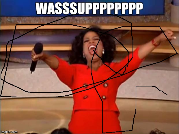 Oprah You Get A | WASSSUPPPPPPPP | image tagged in memes,oprah you get a | made w/ Imgflip meme maker