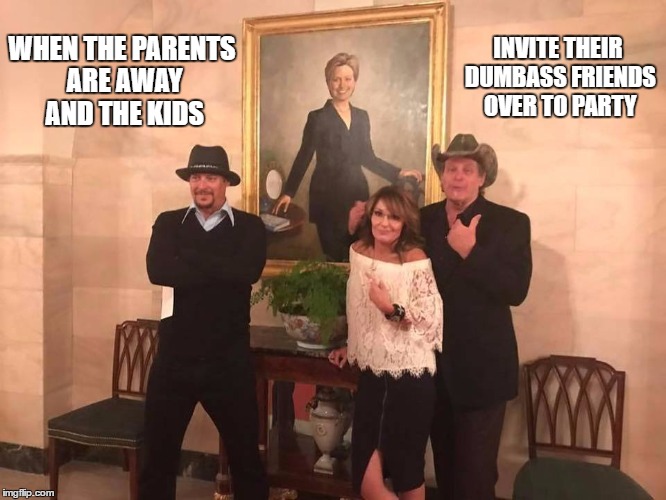 INVITE THEIR DUMBASS FRIENDS OVER TO PARTY; WHEN THE PARENTS ARE AWAY AND THE KIDS | image tagged in house party | made w/ Imgflip meme maker