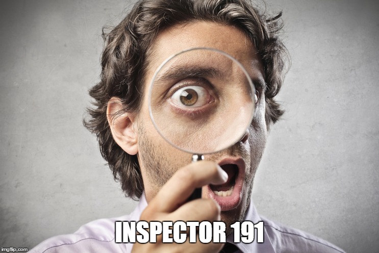 INSPECTOR 191 | made w/ Imgflip meme maker