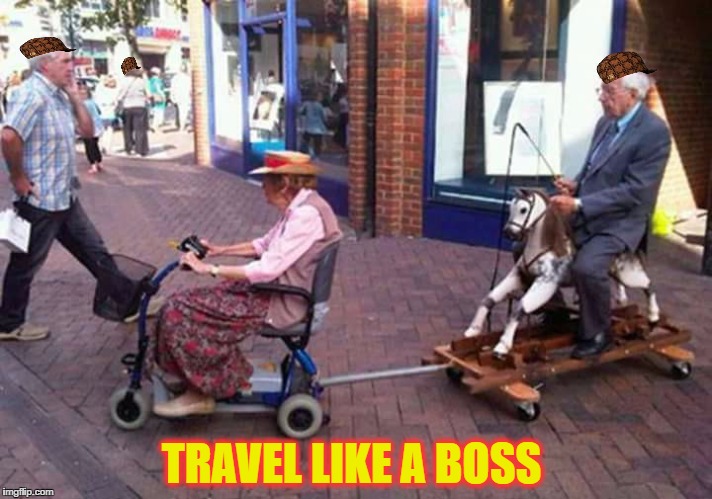 TRAVEL LIKE A BOSS | image tagged in like a boss,scumbag | made w/ Imgflip meme maker