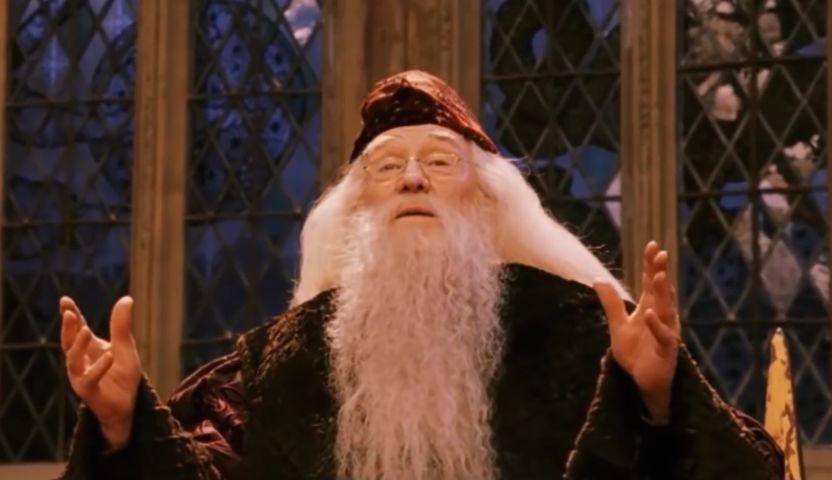 Dumbledore points Blank Meme Template