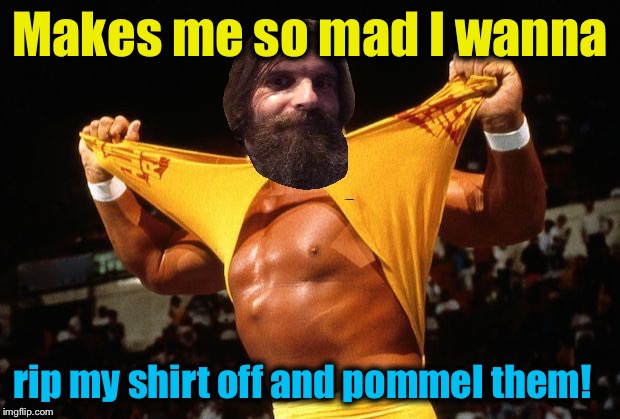 Makes me so mad I wanna rip my shirt off and pommel them! | made w/ Imgflip meme maker