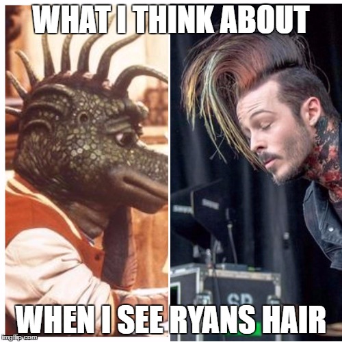 WHAT I THINK ABOUT; WHEN I SEE RYANS HAIR | made w/ Imgflip meme maker