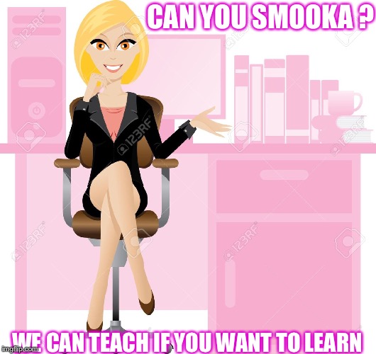 Recruiter  | CAN YOU SMOOKA ? WE CAN TEACH IF YOU WANT TO LEARN | image tagged in recruiter | made w/ Imgflip meme maker