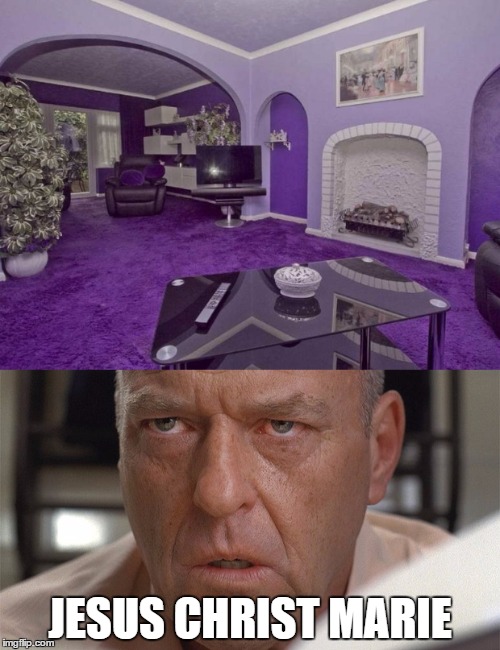marie schrader purple meme