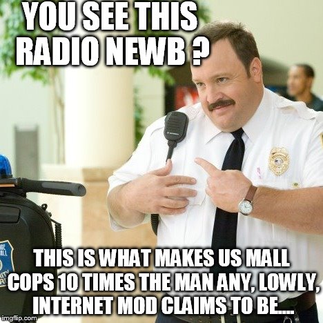 Paul Blart Thats my boy | YOU SEE THIS RADIO NEWB ? THIS IS WHAT MAKES US MALL COPS 10 TIMES THE MAN ANY, LOWLY, INTERNET MOD CLAIMS TO BE.... | image tagged in paul blart thats my boy | made w/ Imgflip meme maker