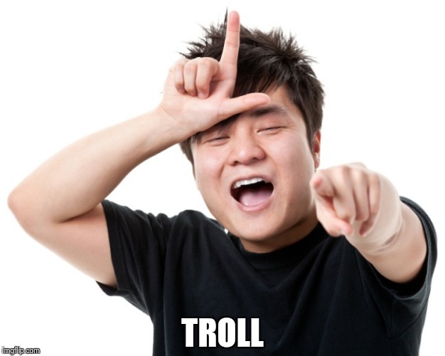 You're a loser | TROLL | image tagged in you're a loser | made w/ Imgflip meme maker