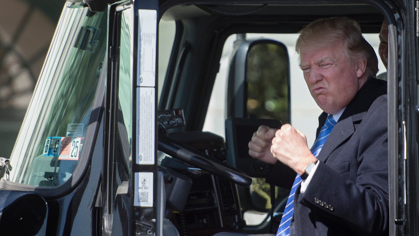 High Quality Trump truck Blank Meme Template