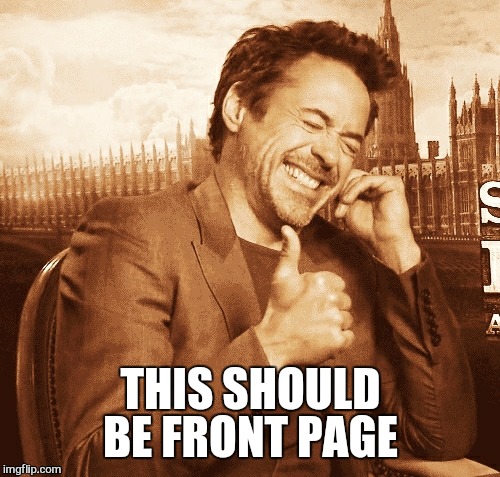 laughing | THIS SHOULD BE FRONT PAGE | image tagged in laughing | made w/ Imgflip meme maker