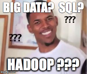 Nick Young | BIG DATA?  SQL? HADOOP ??? | image tagged in nick young | made w/ Imgflip meme maker