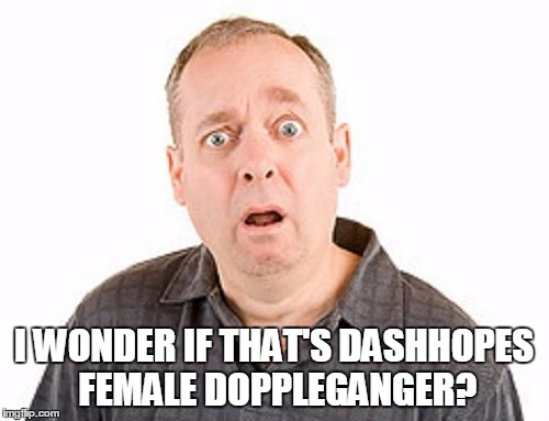 I WONDER IF THAT'S DASHHOPES FEMALE DOPPLEGANGER? | made w/ Imgflip meme maker