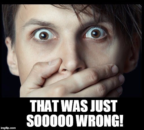 oh my | THAT WAS JUST SOOOOO WRONG! | image tagged in oh my | made w/ Imgflip meme maker