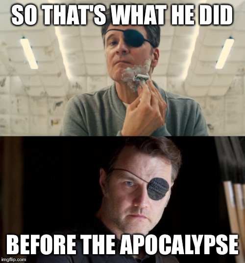 Before the Zombie Apocalypse | SO THAT'S WHAT HE DID; BEFORE THE APOCALYPSE | image tagged in funny,mashup,walking dead,kingsman | made w/ Imgflip meme maker