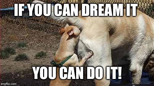 IF YOU CAN DREAM IT YOU CAN DO IT! | made w/ Imgflip meme maker